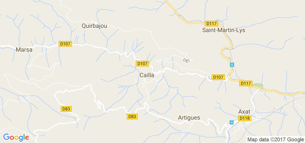 map de la ville de Cailla