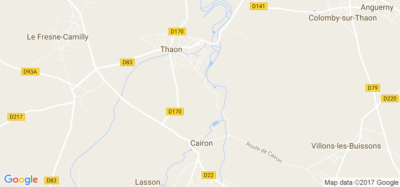 map de la ville de Cairon