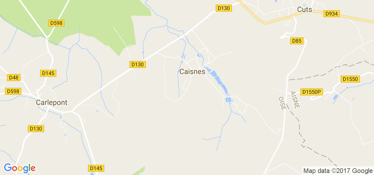 map de la ville de Caisnes