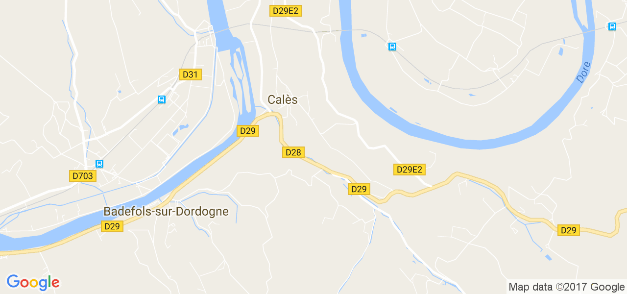 map de la ville de Calès