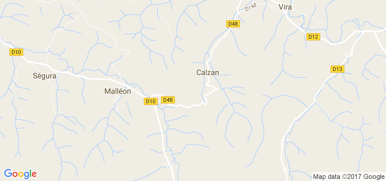 map de la ville de Calzan