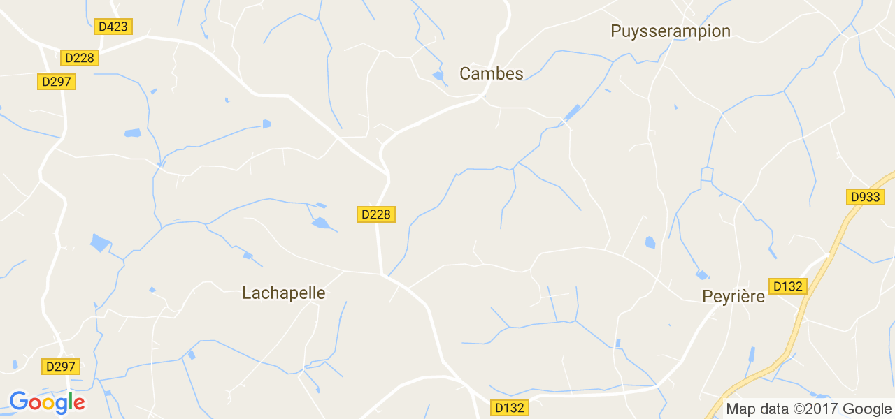 map de la ville de Cambes