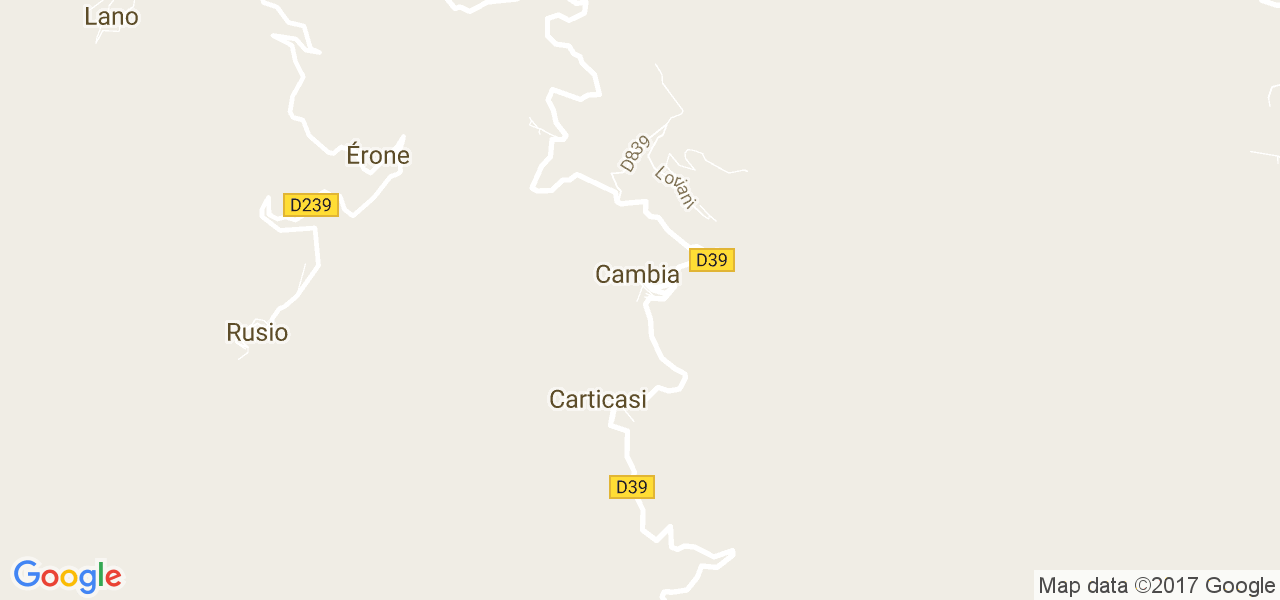 map de la ville de Cambia