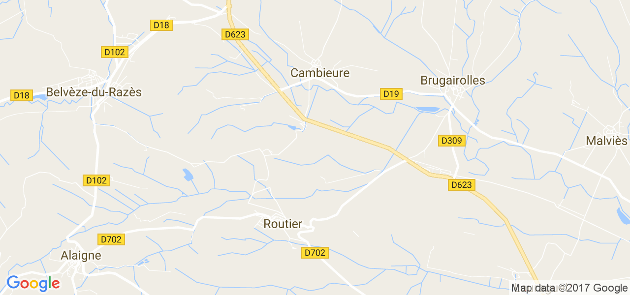 map de la ville de Cambieure