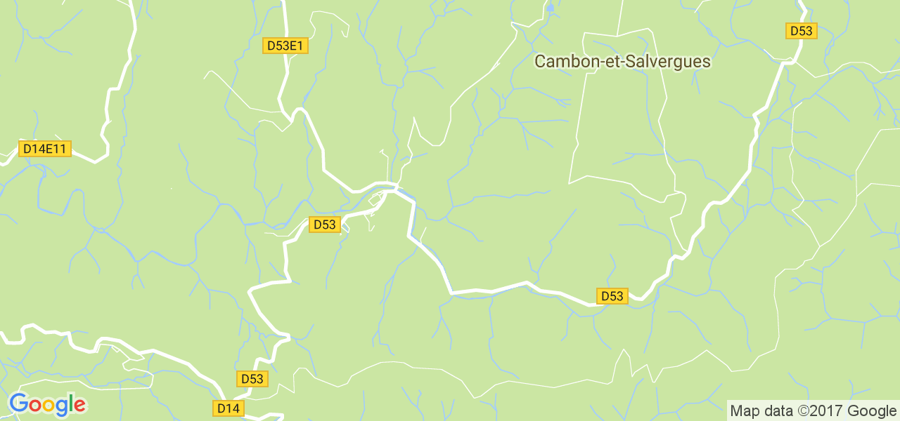 map de la ville de Cambon-et-Salvergues