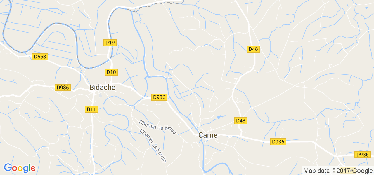 map de la ville de Came