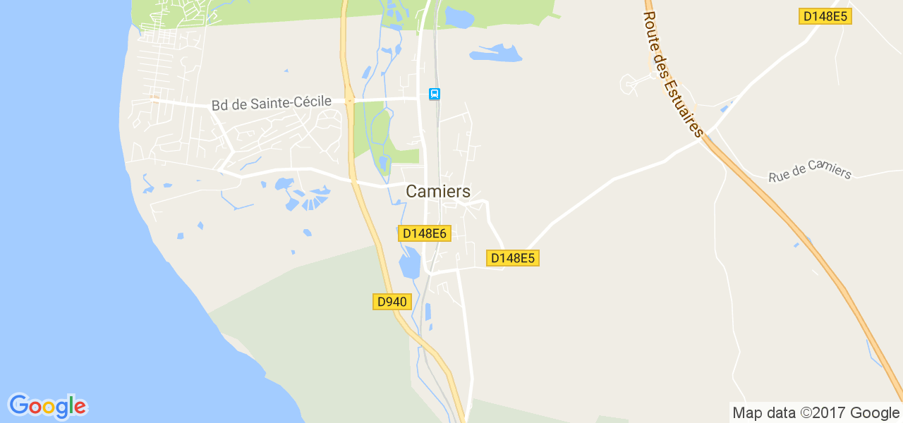 map de la ville de Camiers