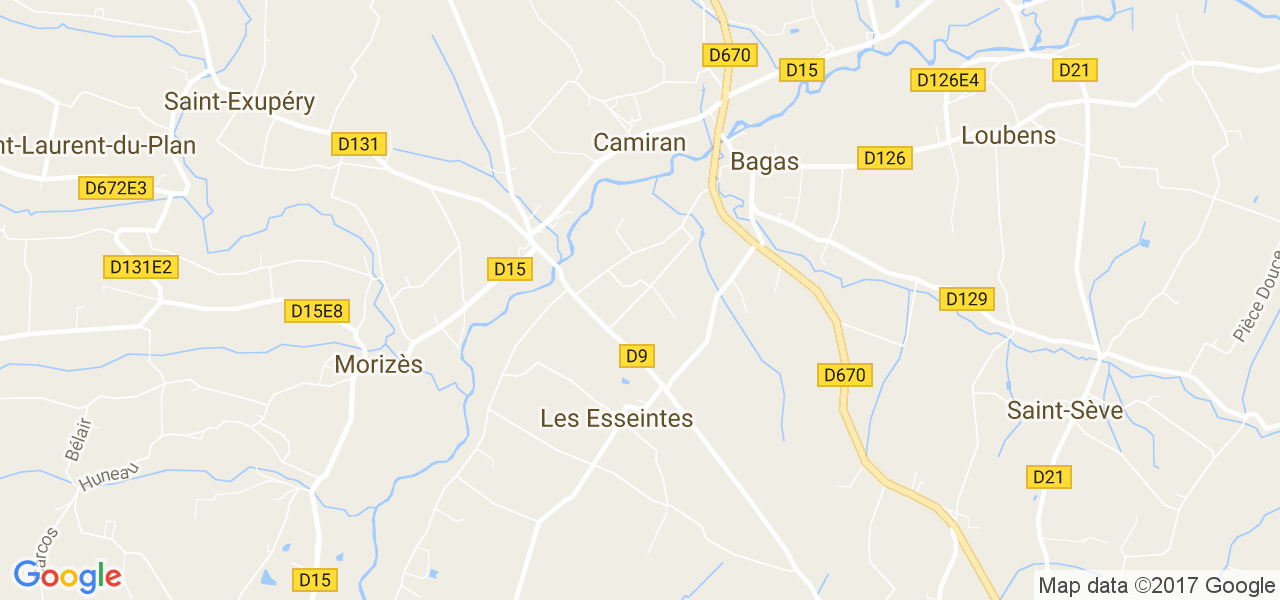 map de la ville de Camiran