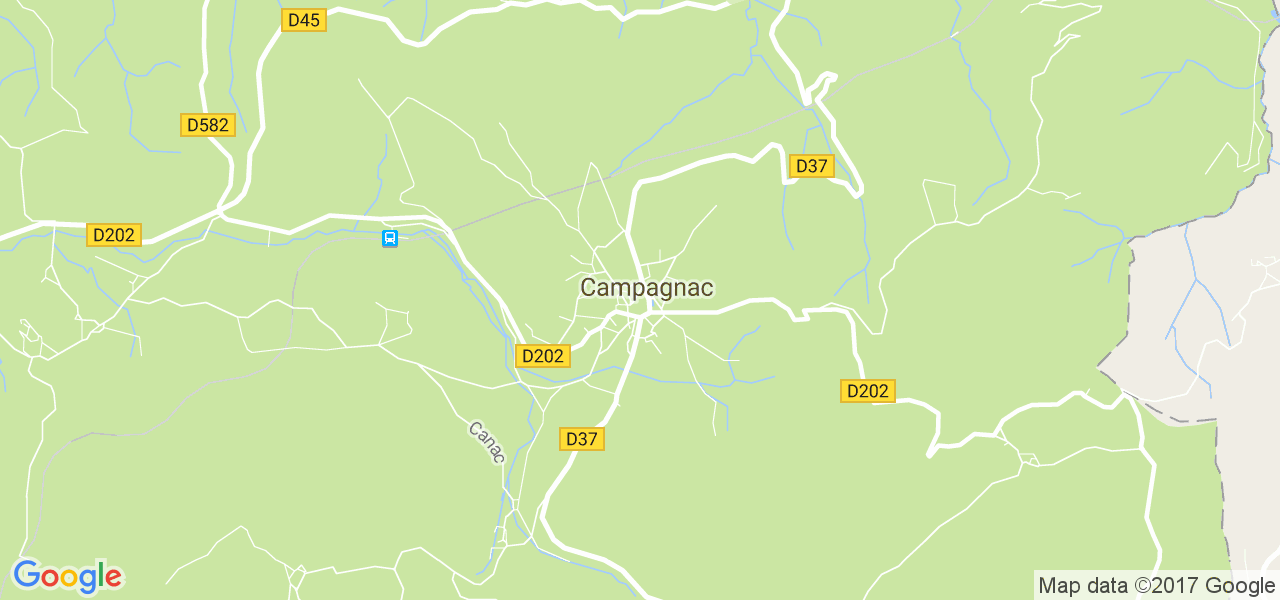 map de la ville de Campagnac