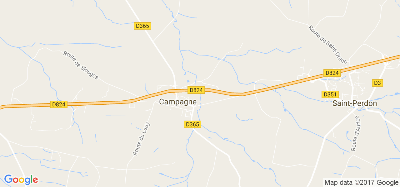 map de la ville de Campagne