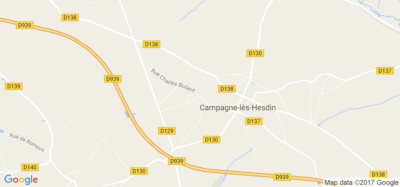 map de la ville de Campagne-lès-Hesdin