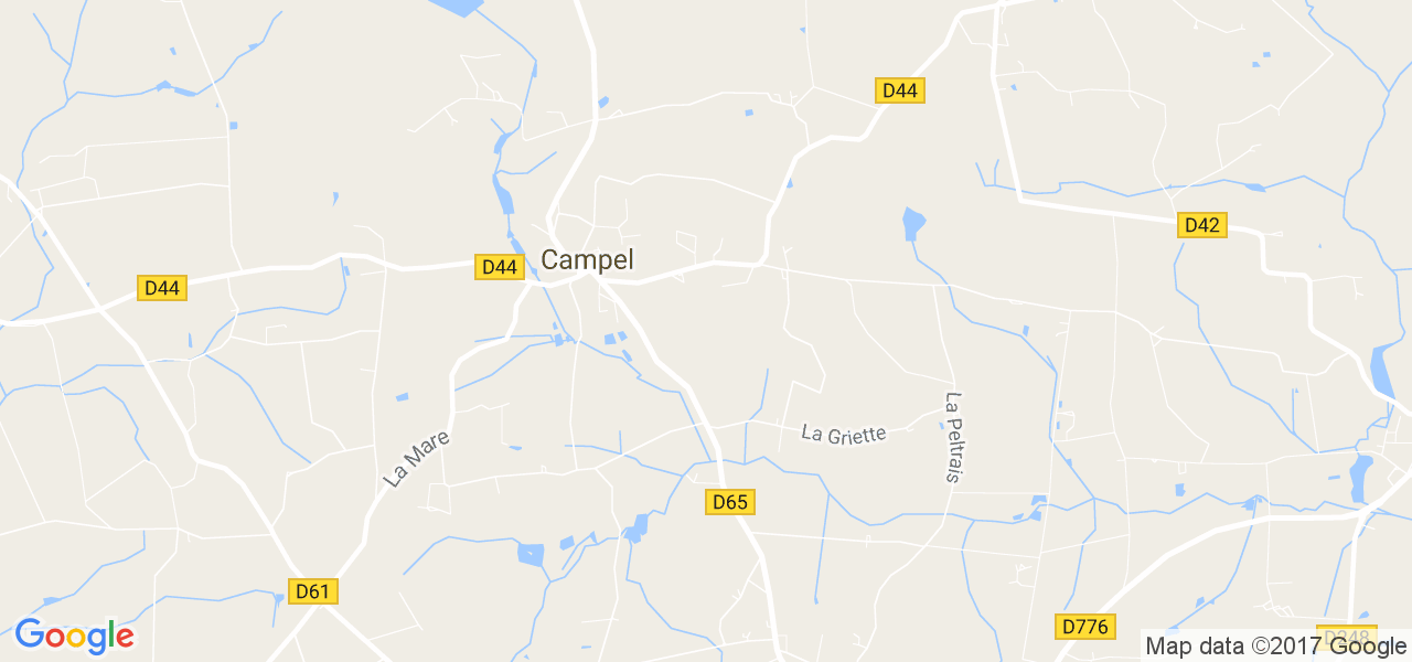 map de la ville de Campel