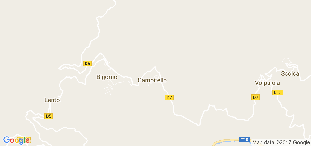 map de la ville de Campitello