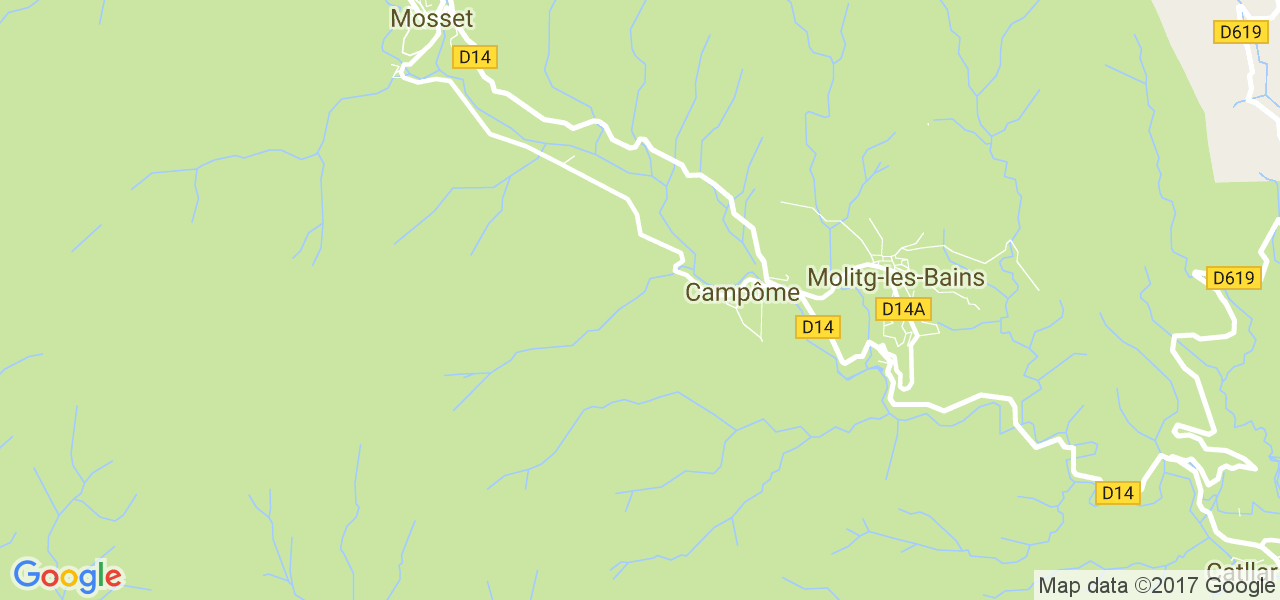 map de la ville de Campôme