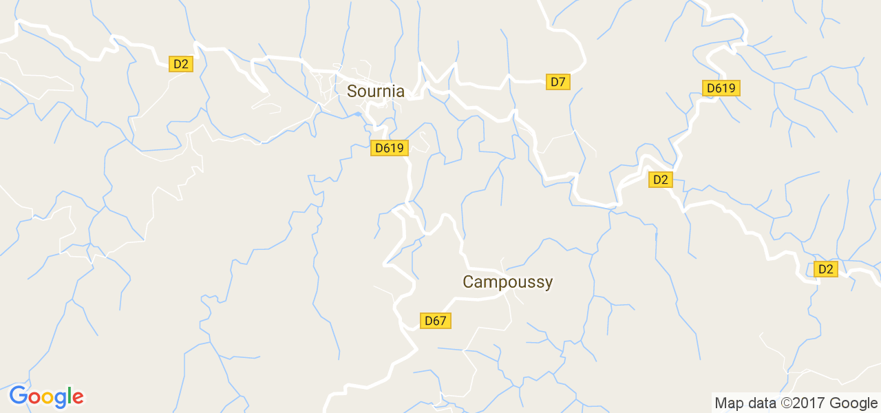 map de la ville de Campoussy