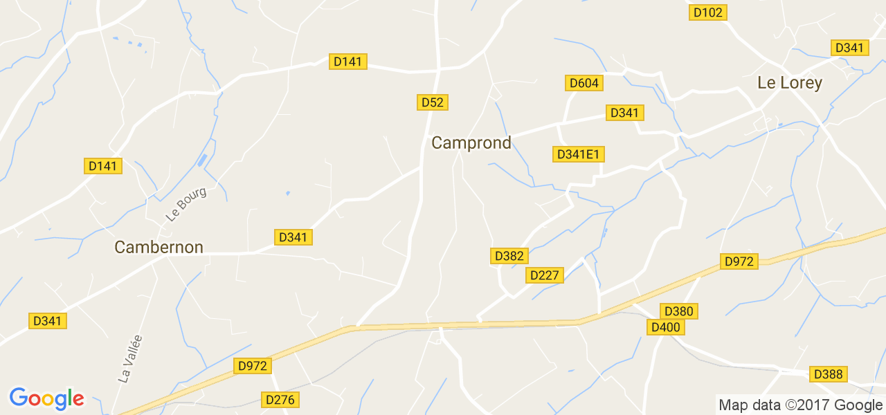 map de la ville de Camprond