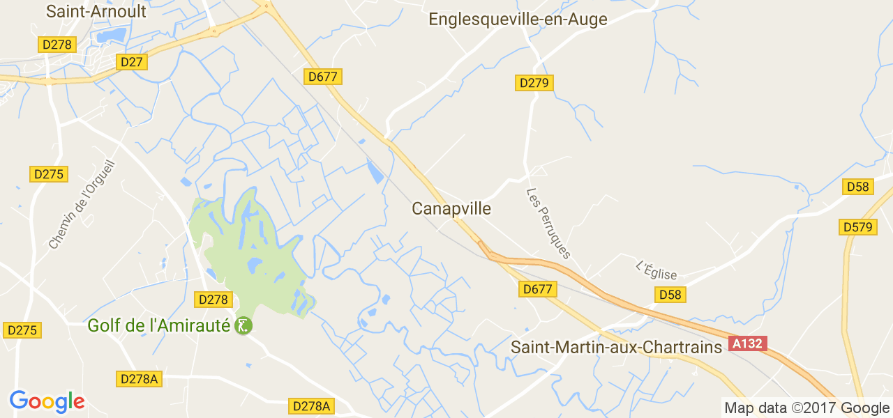 map de la ville de Canapville