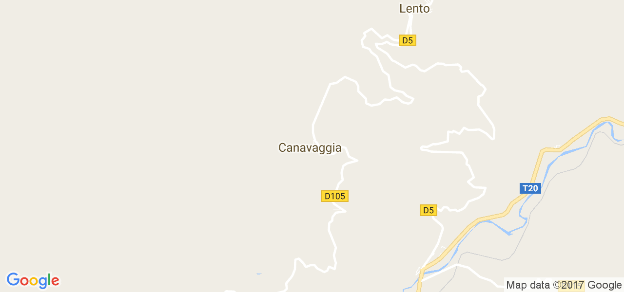 map de la ville de Canavaggia