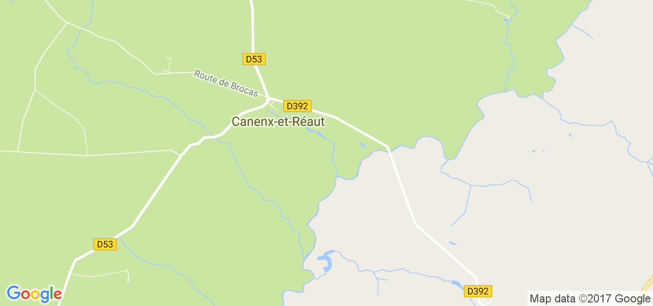 map de la ville de Canenx-et-Réaut