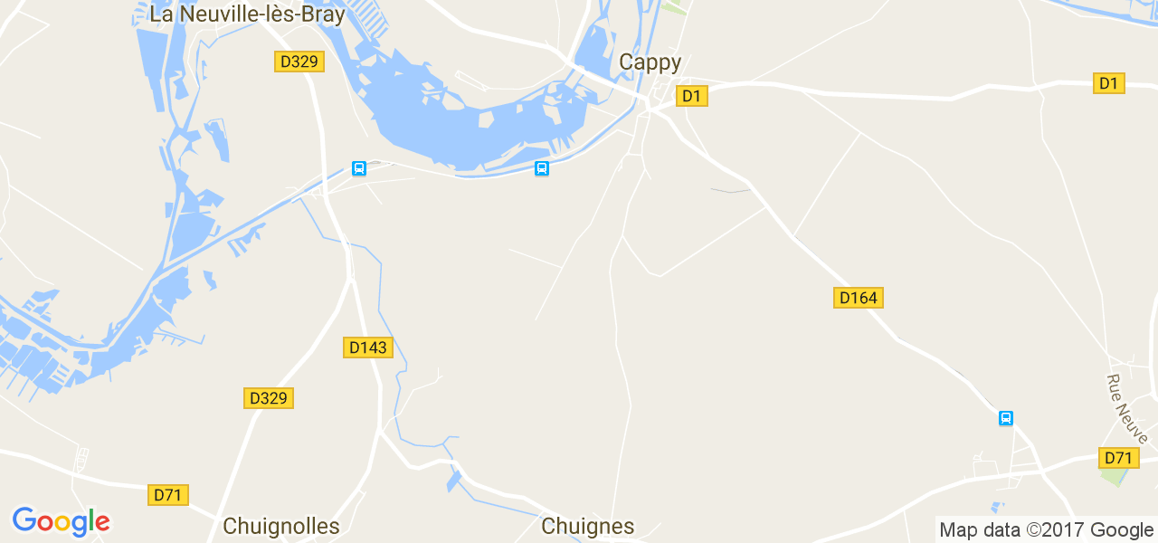 map de la ville de Cappy