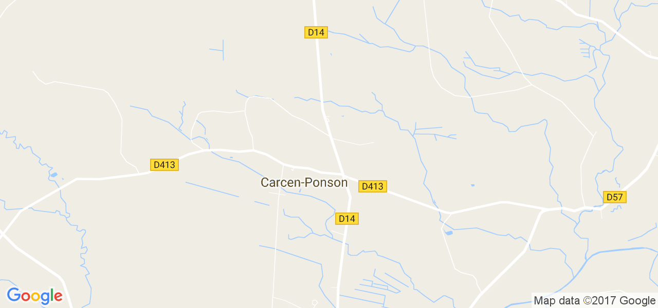 map de la ville de Carcen-Ponson