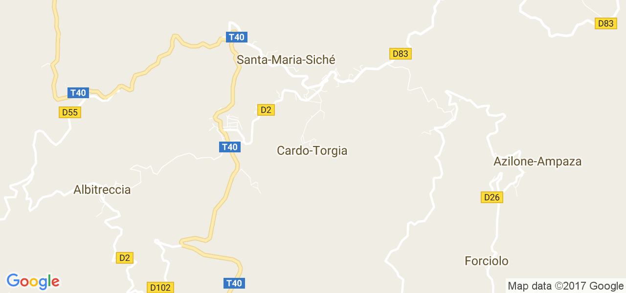 map de la ville de Cardo-Torgia