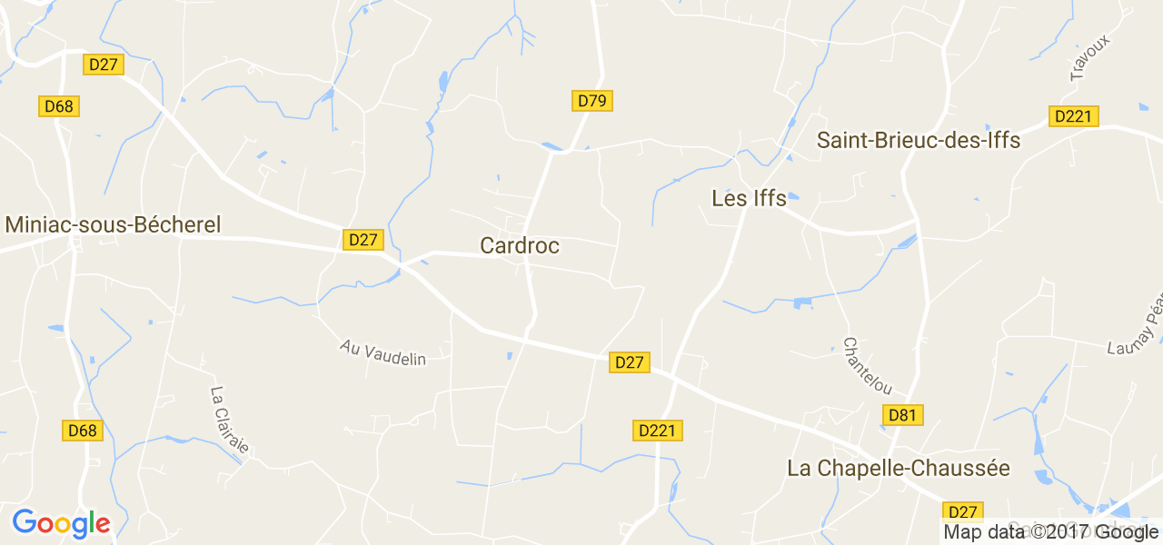 map de la ville de Cardroc