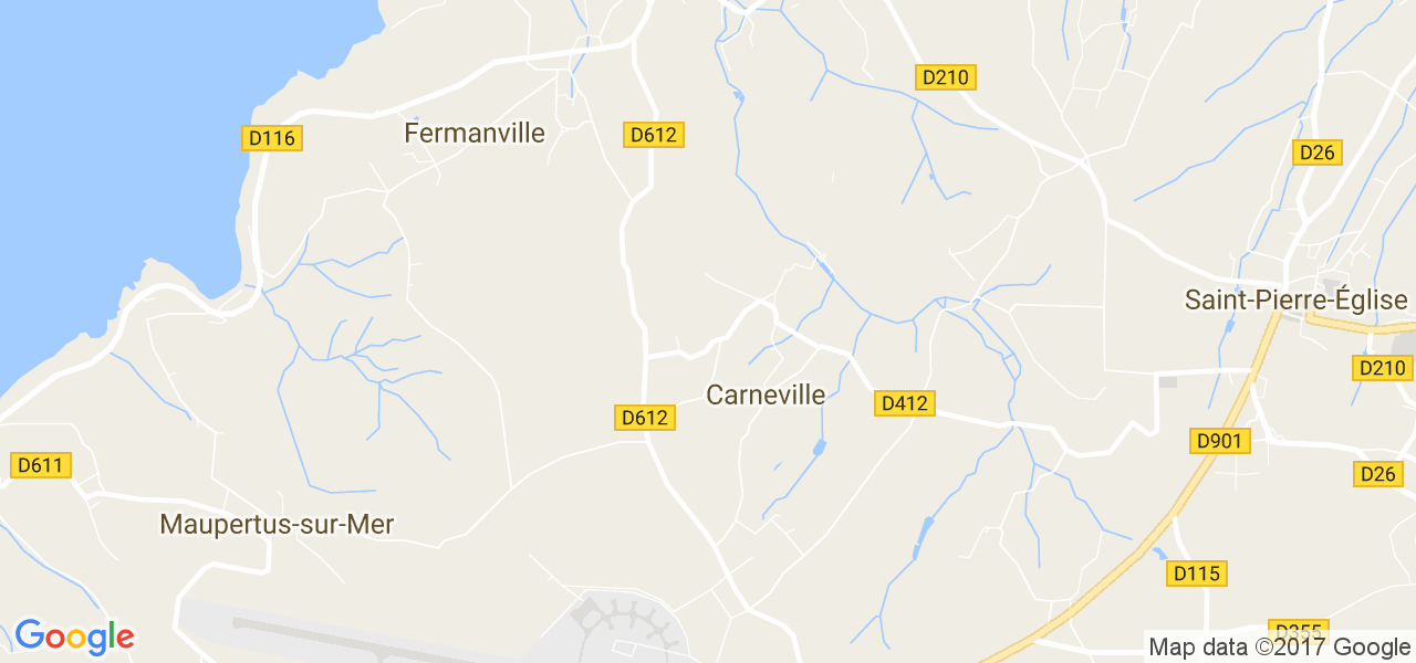 map de la ville de Carneville