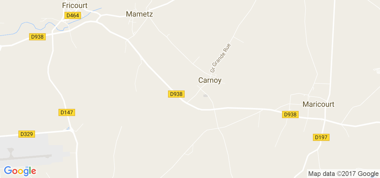 map de la ville de Carnoy