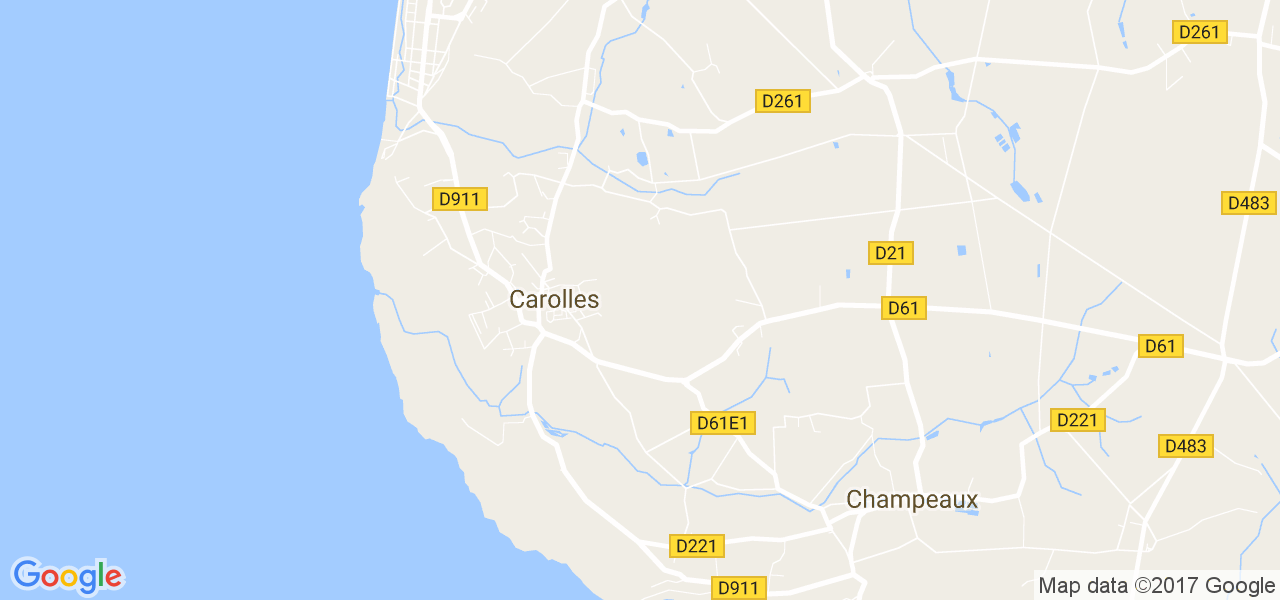 map de la ville de Carolles