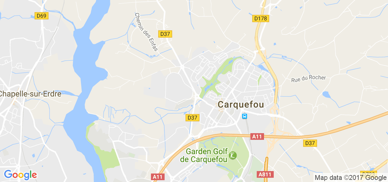 map de la ville de Carquefou