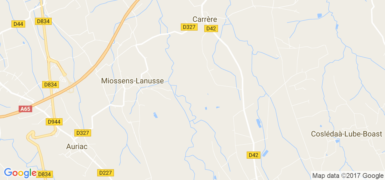 map de la ville de Carrère