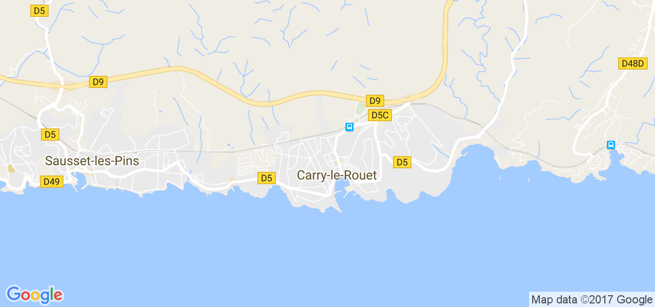 map de la ville de Carry-le-Rouet