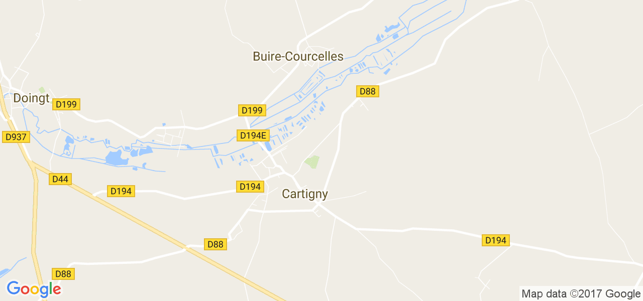 map de la ville de Cartigny