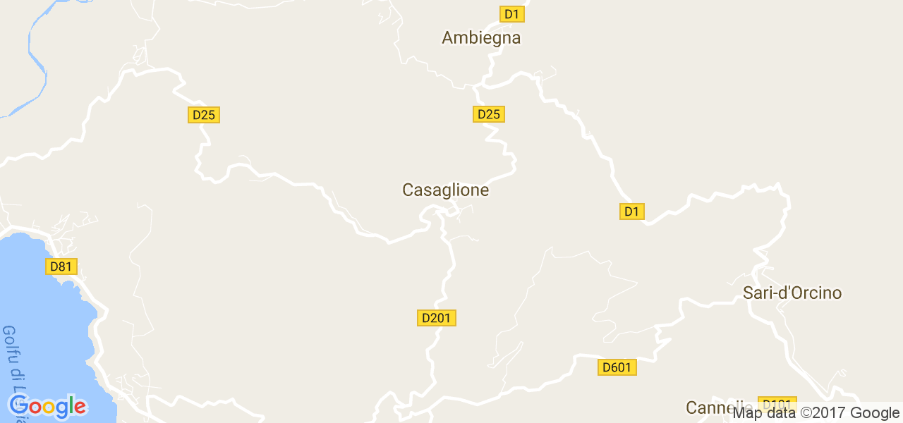 map de la ville de Casaglione