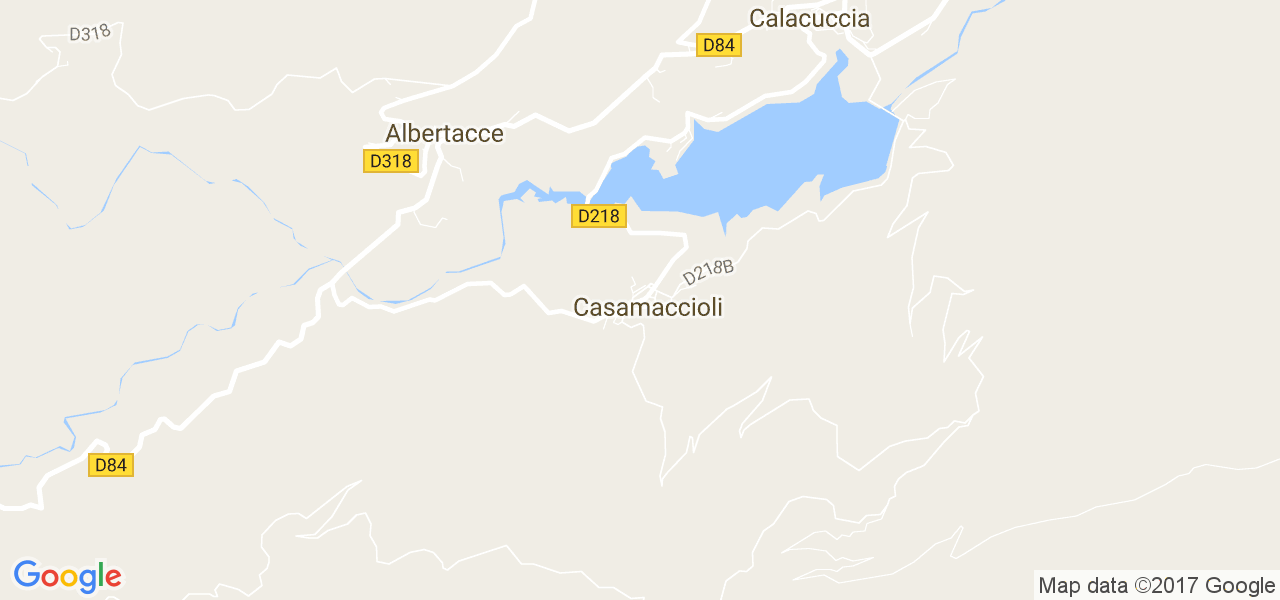 map de la ville de Casamaccioli