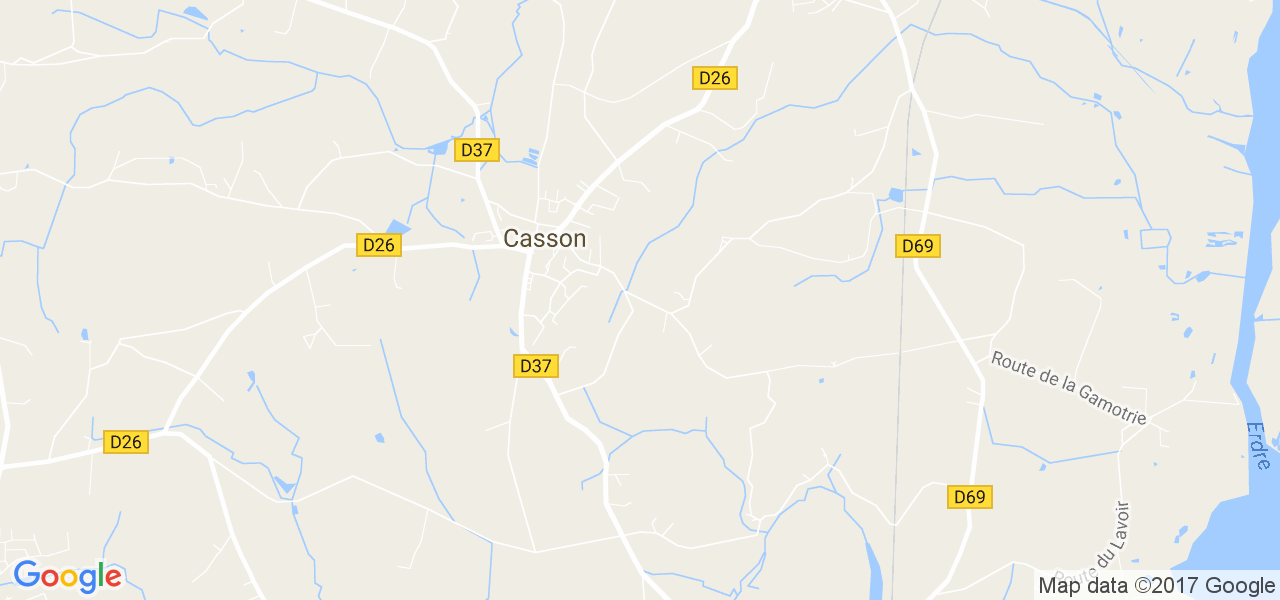 map de la ville de Casson