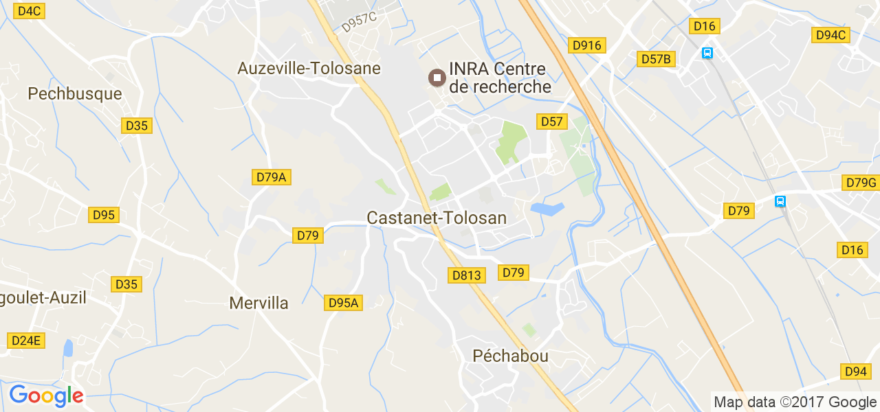 map de la ville de Castanet-Tolosan