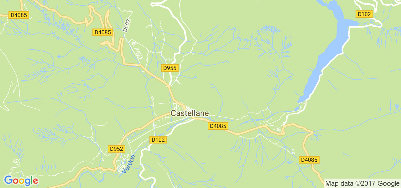 map de la ville de Castellane