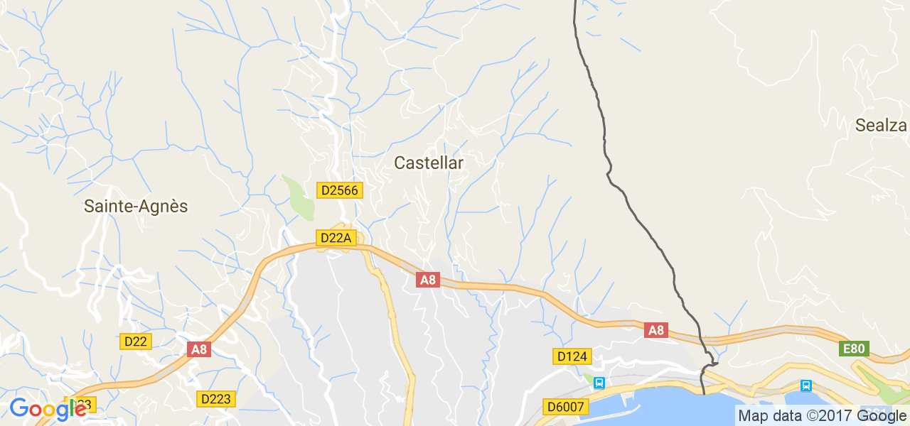 map de la ville de Castellar