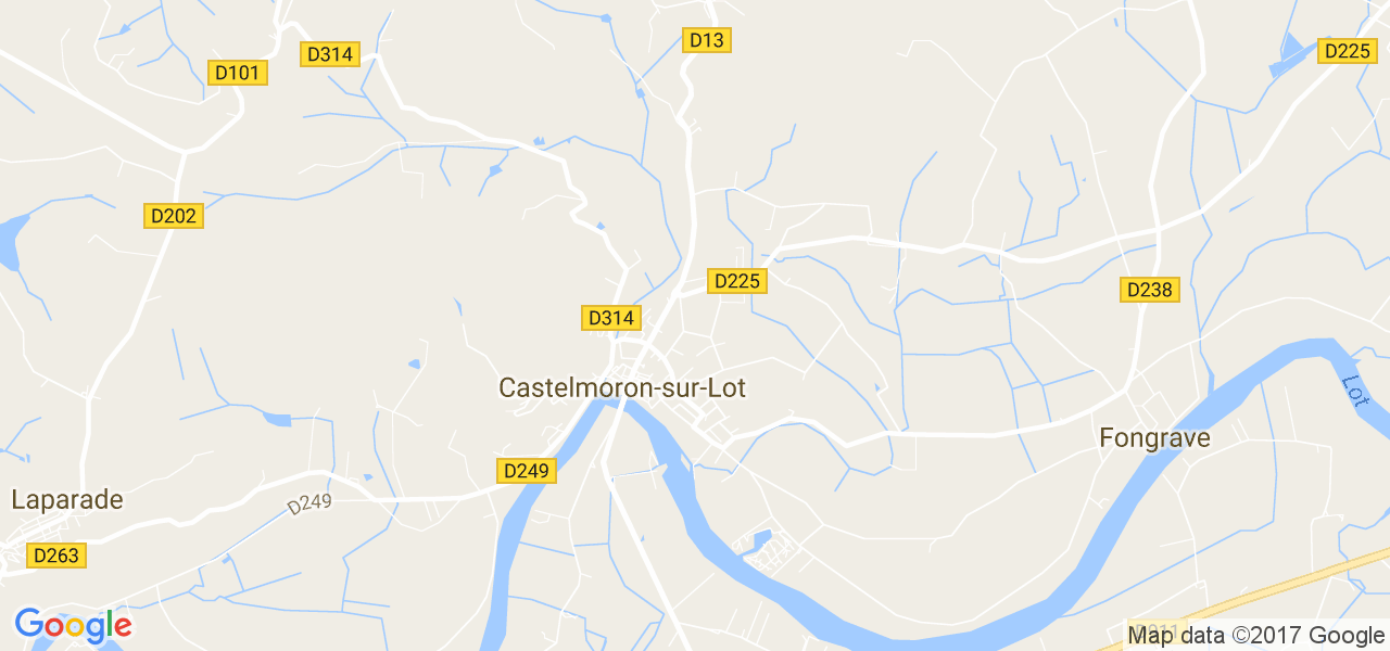 map de la ville de Castelmoron-sur-Lot