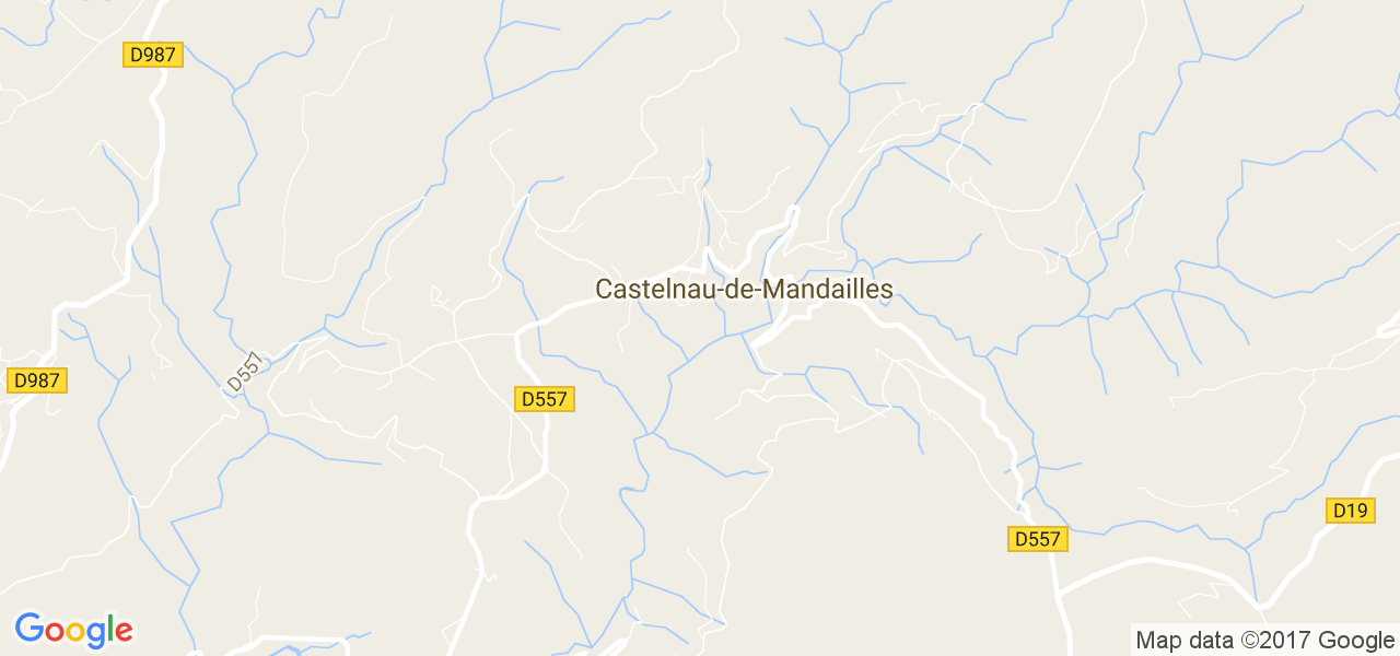 map de la ville de Castelnau-de-Mandailles