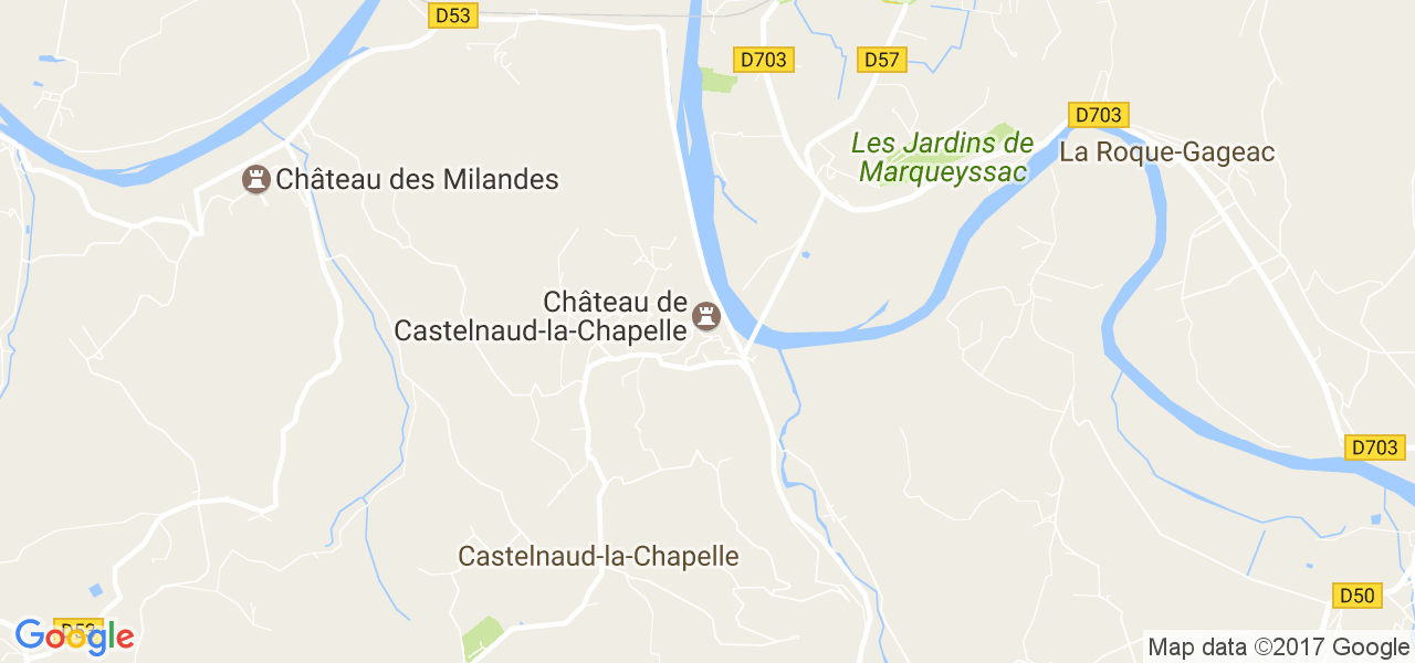 map de la ville de Castelnaud-la-Chapelle