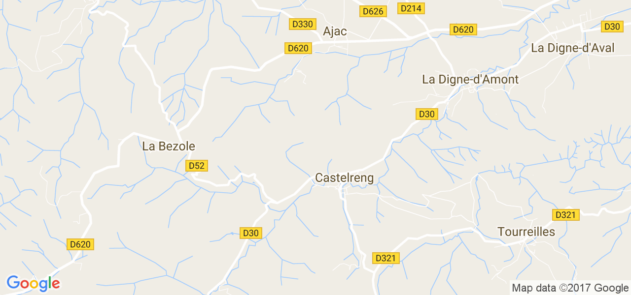 map de la ville de Castelreng