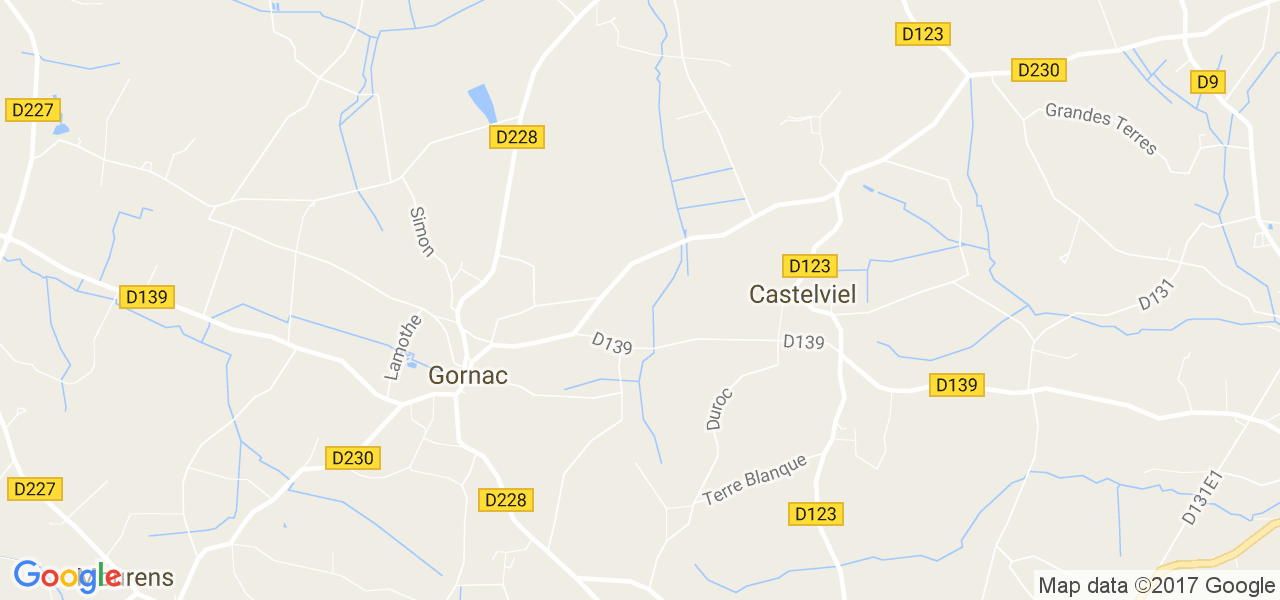 map de la ville de Castelviel