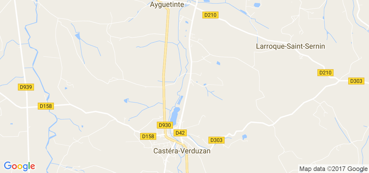 map de la ville de Castéra-Verduzan