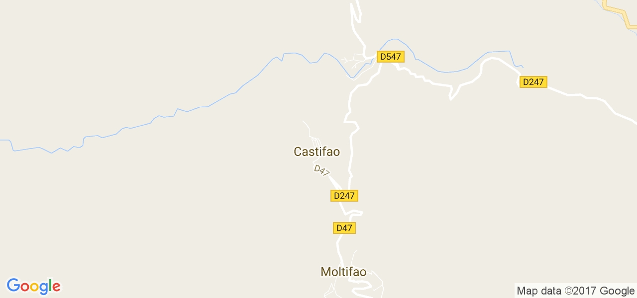 map de la ville de Castifao