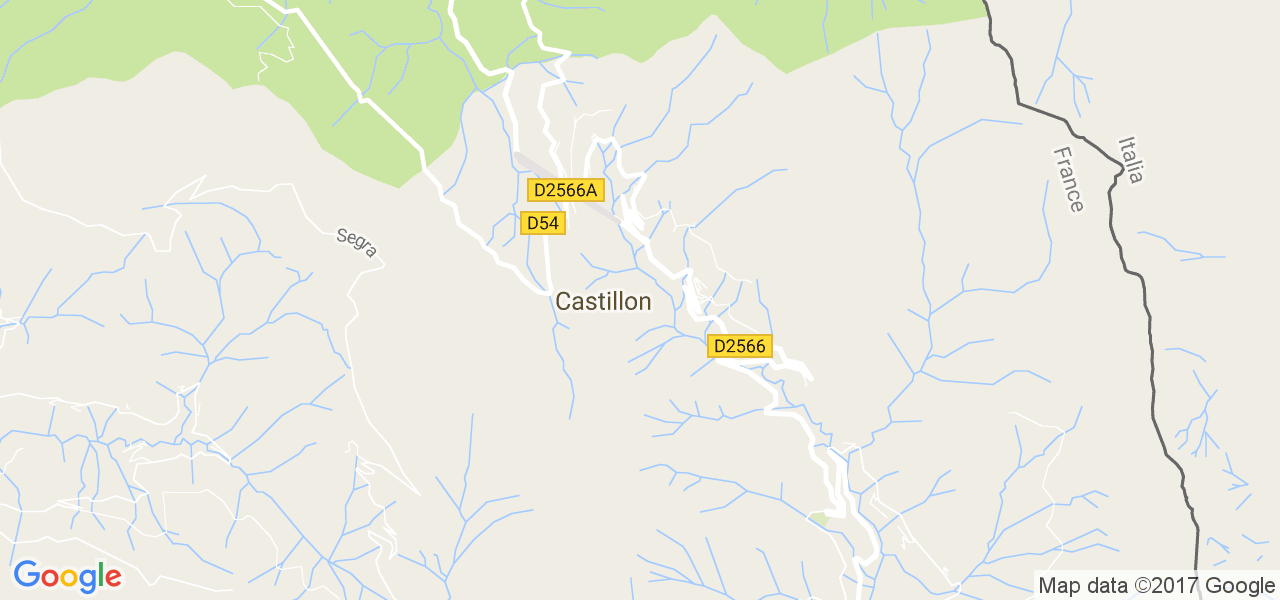 map de la ville de Castillon