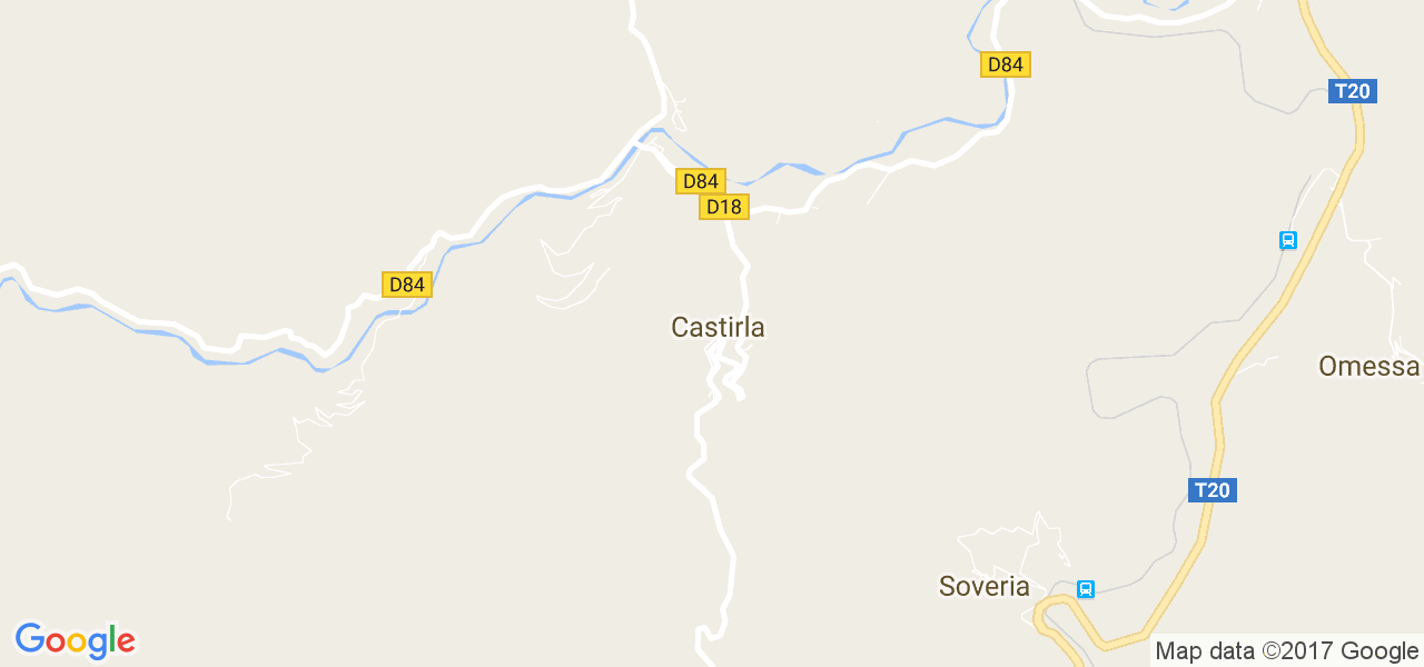 map de la ville de Castirla