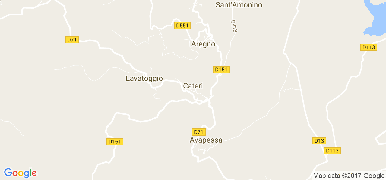 map de la ville de Cateri